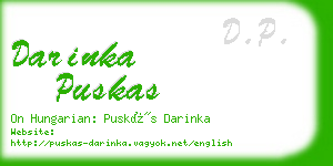 darinka puskas business card